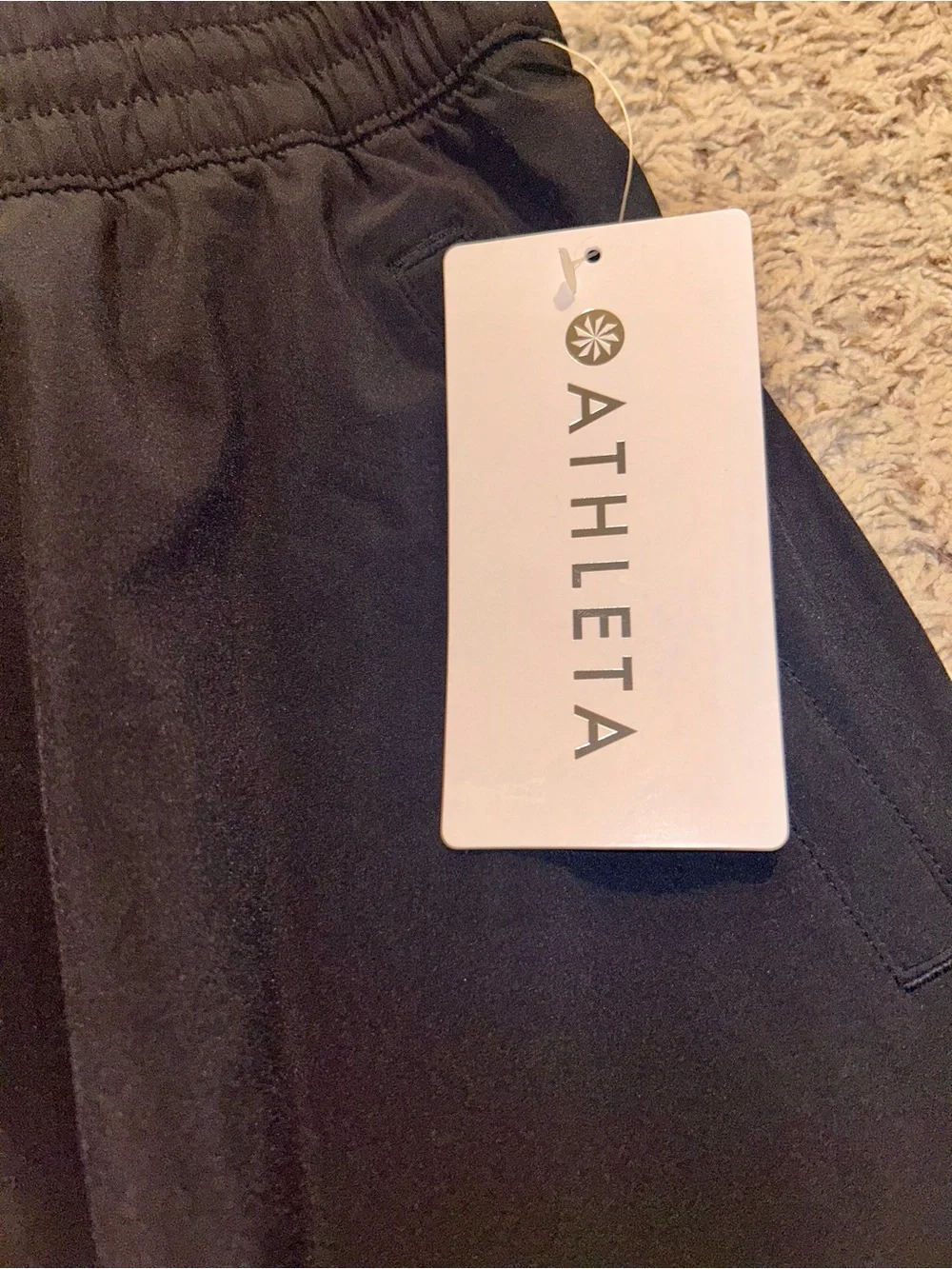 NWT Women’s Athleta Black Elastic Waist A-Line Midi Skirt size 14 - Picture 5 of 12